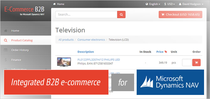 A cloud-based ISV web shop for Navision